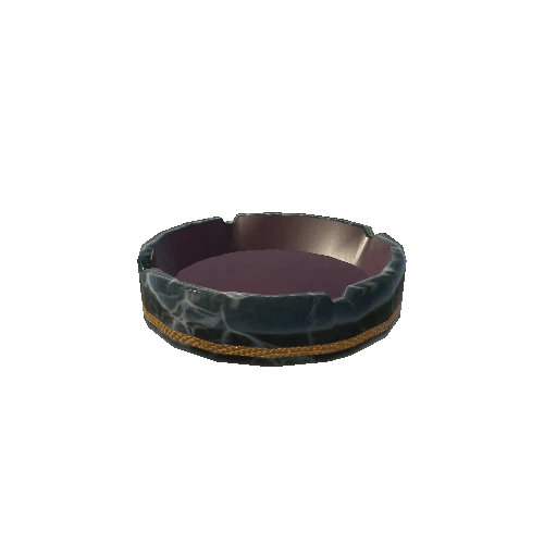 Gold Band Round Ashtray MP